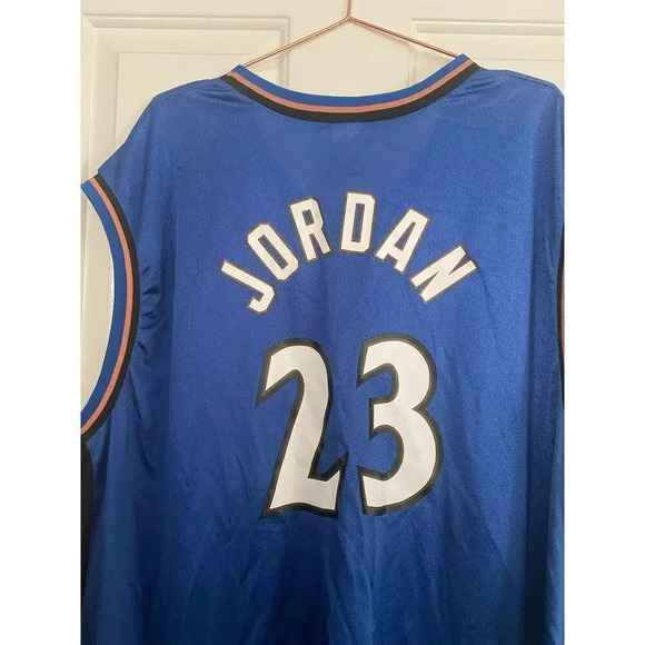 Michael Jordan #23 Washington Wizards NBA Champion Jersey 48 Size XXL - Picture 7 of 7
